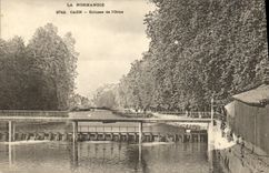 VINTAGE POSTCARD Caen Ecluses of L Decorates