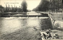 VINTAGE POSTCARD Caen the Stopping of L Decorates Lavender fields