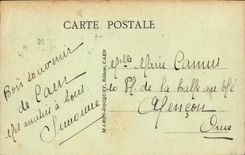 VINTAGE POSTCARD Caen the Bridge of Vaucelles Trmway