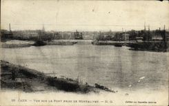 VINTAGE POSTCARD Caen Seen On the Bridge Taken De Montalivet