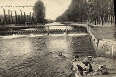 VINTAGE POSTCARD Caen the Stopping of L Decorates Laundrette Lavender fields