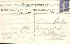 VINTAGE POSTCARD Caen Canal of Caen to the sea Boats