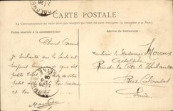 VINTAGE POSTCARD Caen the new Basin Boats