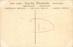 VINTAGE POSTCARD Caen the street Holy Jean and the Tower of L church Jean Saint