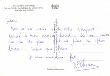 MODERN CARD Caen the cold street typical street of the Old man Caen reservee to the pedestrians