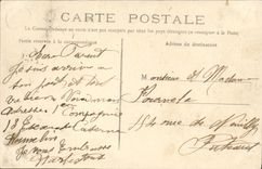 VINTAGE POSTCARD Caen the Street Holy Jean Militaria Soldiers