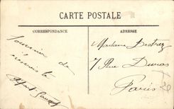 VINTAGE POSTCARD Caen Street and Church Saint Pierre Tram