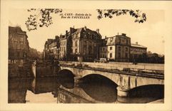 VINTAGE POSTCARD Caen Entered of the Street of Vaucelles