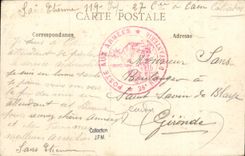 VINTAGE POSTCARD Caen Street of Vaucelles Tram Children