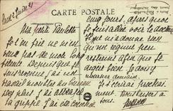 VINTAGE POSTCARD Caen Street and Church Saint Pierre