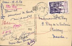 VINTAGE POSTCARD Caen the street Holy Jean With the Automobile Chime