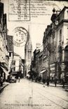 VINTAGE POSTCARD Caen the Street Saint Pierre Cahcet Daguin