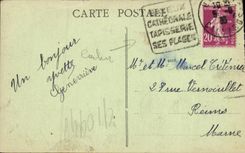 VINTAGE POSTCARD Caen the Street Saint Pierre Cahcet Daguin