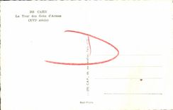 VINTAGE POSTCARD Caen the Tower of People D Weapons