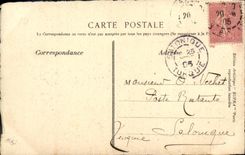 VINTAGE POSTCARD Caen the Tower of People D Weapons has Caen