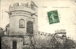 VINTAGE POSTCARD Caen the Tower known as of People D Weapons