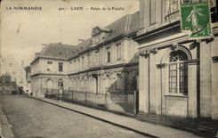 VINTAGE POSTCARD Caen Palate of Faculty