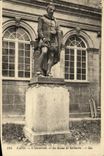 VINTAGE POSTCARD Caen L University the Statue of Malherbe
