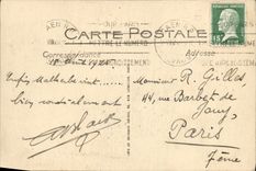 VINTAGE POSTCARD Caen L University the Statue of Malherbe