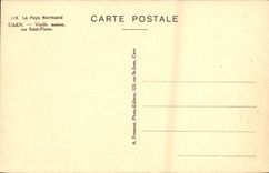 VINTAGE POSTCARD Caen Old women Houses of Wood Street Saint Pierre