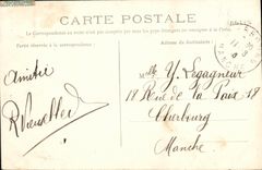 VINTAGE POSTCARD Caen Old woman House Street St Pierre Levrard