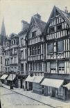 VINTAGE POSTCARD Caen House of the Street St Pierre Levrard