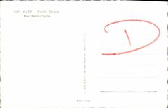 CPSM Caen Old women Houses Street Jacqueline Saint Pierre