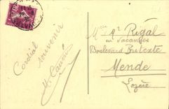 VINTAGE POSTCARD Caen Panoramic View taken of Saint Pierre