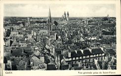 VINTAGE POSTCARD Caen View Taken of Saint Pierre