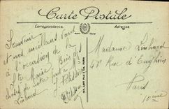 VINTAGE POSTCARD Caen Seen on L Abbey with the Men