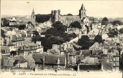 Opinion de Caen de la POSTAL de la VENDIMIA sobre L abadia con las senoras