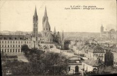 Abadia de Malherbe de la universidad de la opinion de Caen de la POSTAL de la VENDIMIA con los hombres