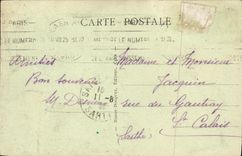 Abadia de Malherbe de la universidad de la opinion de Caen de la POSTAL de la VENDIMIA con los hombres