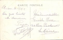 VINTAGE POSTCARD Caen View on St Etienne