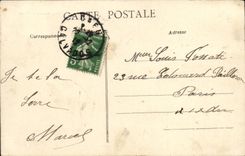 El St Pedro L canal de alimentacion y el pescado del bulevar de Caen de la POSTAL de la VENDIMIA hace compras