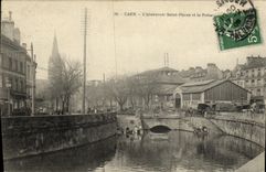 POSTAL Caen L Saint Pierre del canal de alimentacion y Poissonneire de la VENDIMIA