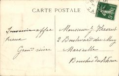 POSTAL Caen de la VENDIMIA contra los destructores en el lavabo de Caen