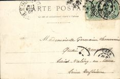 La POSTAL Caen Riviere de la VENDIMIA de L adorna vuelto de los vidrios de la arena