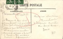 POSTAL Caen de la VENDIMIA los vapores dorados y Juana en el nuevo lavabo Hartlepool del oeste