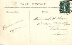 POSTAL D incorporada Caen de la VENDIMIA una nave el lavabo