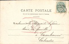 POSTAL Caen de la VENDIMIA el bulevar de Bertand