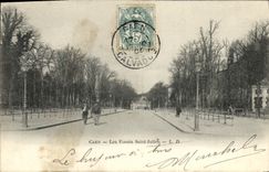POSTAL Caen de la VENDIMIA los hoyos Jullen santo