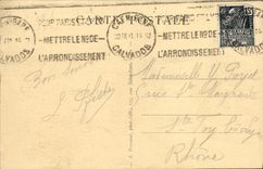 Caminata de Caen de la POSTAL de la VENDIMIA de los hoyos de la vaca de Jullen Saint