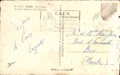 POSTAL MODERNA Caen Avenue Senora de Sevigne