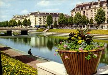 POSTAL MODERNA Caen los bordes de L adorna en el plan pasado el muelle de julio y el muelle de la  promenade  de Sevigne