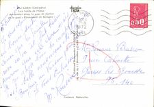 POSTAL MODERNA Caen los bordes de L adorna en el plan pasado el muelle de julio y el muelle de la  promenade  de Sevigne