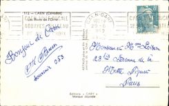 POSTAL MODERNA Caen que los bancos de L adornan