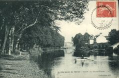 La POSTAL Caen de la VENDIMIA los bordes de L adorna el gran curso