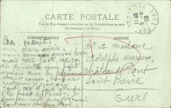 La POSTAL Caen Bords de la VENDIMIA de L adorna el barco
