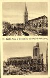 Lugares de Caen de la POSTAL de la VENDIMIA y Saint Pierre de Militaria de la catedral